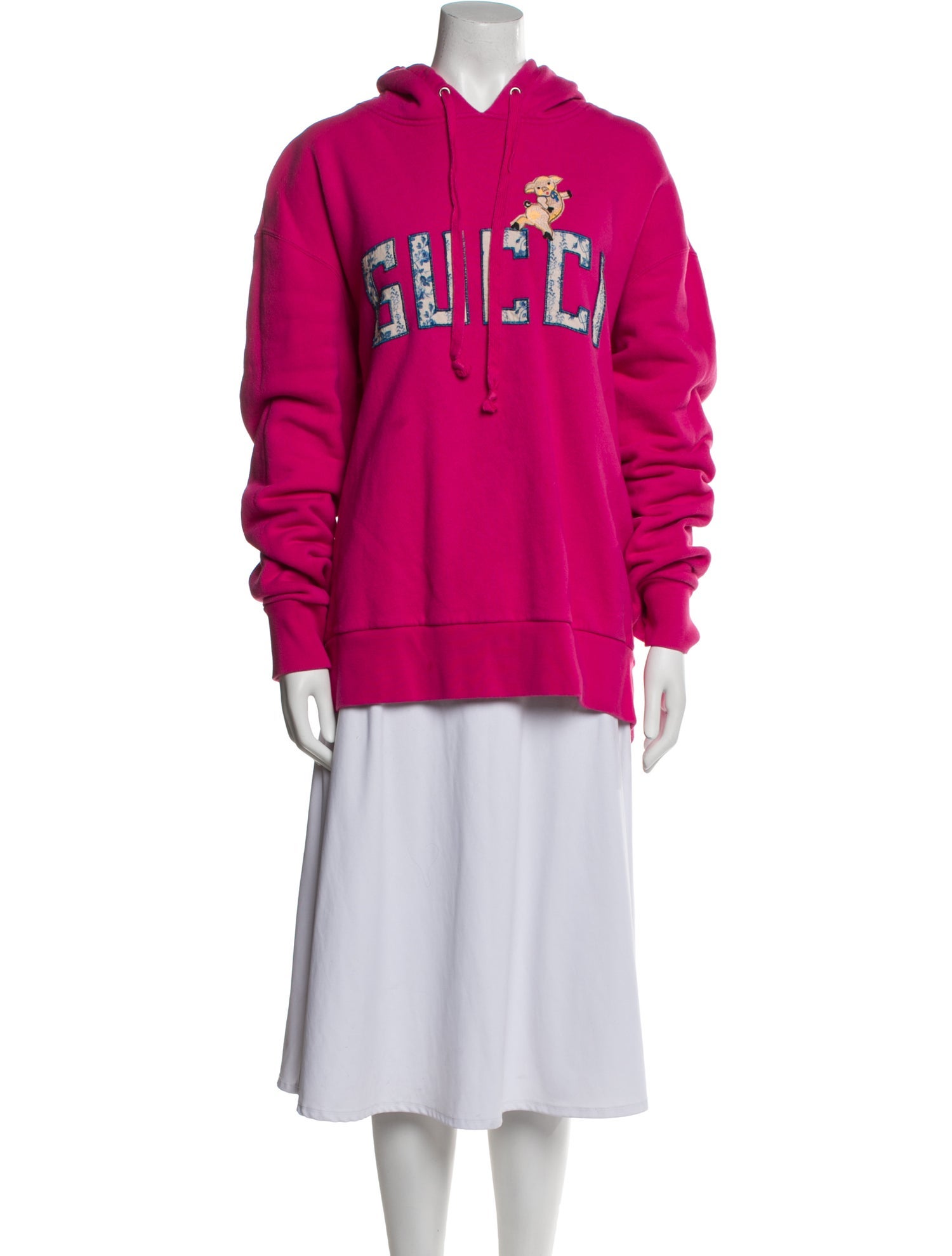 Gucci Graphic Print Crew Neck Hoodie